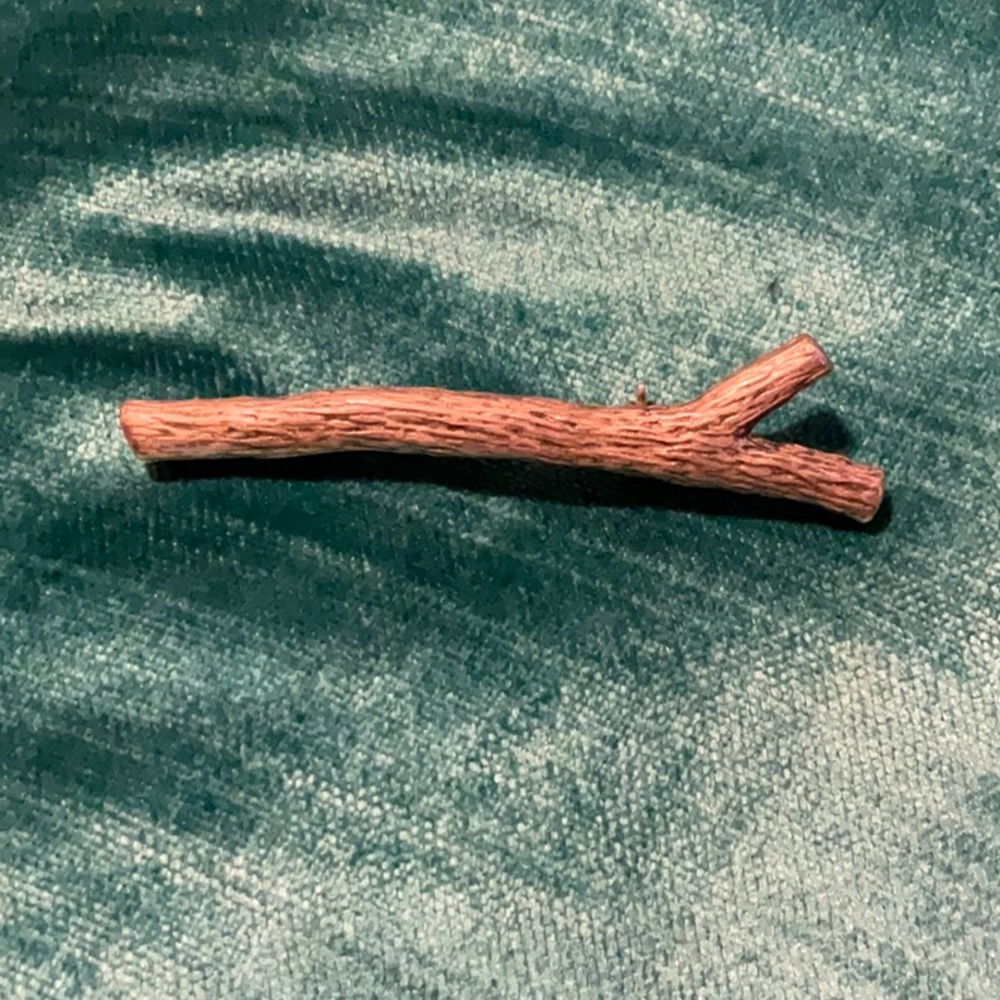 Vintage broach brooch pin shaped like a twig